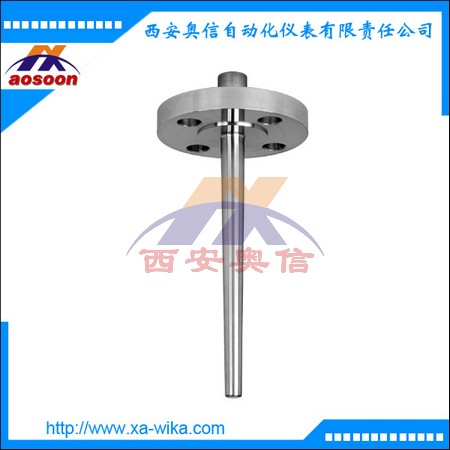 TW10-B温度计套管 德国wika整体螺纹法兰式温度计套