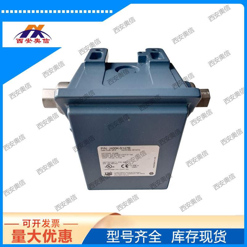 J400K-S147B-1010 DPDT双刀不锈钢开关 美国UE差压开关 